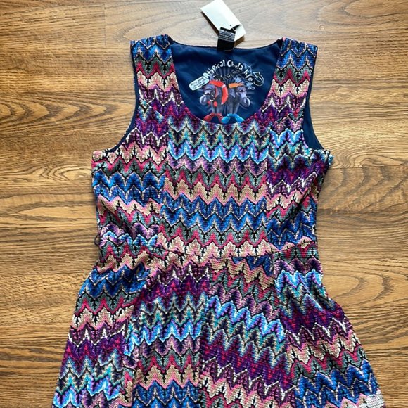 Sweet multicoloured Spring Summer dress - Picture 1 of 1